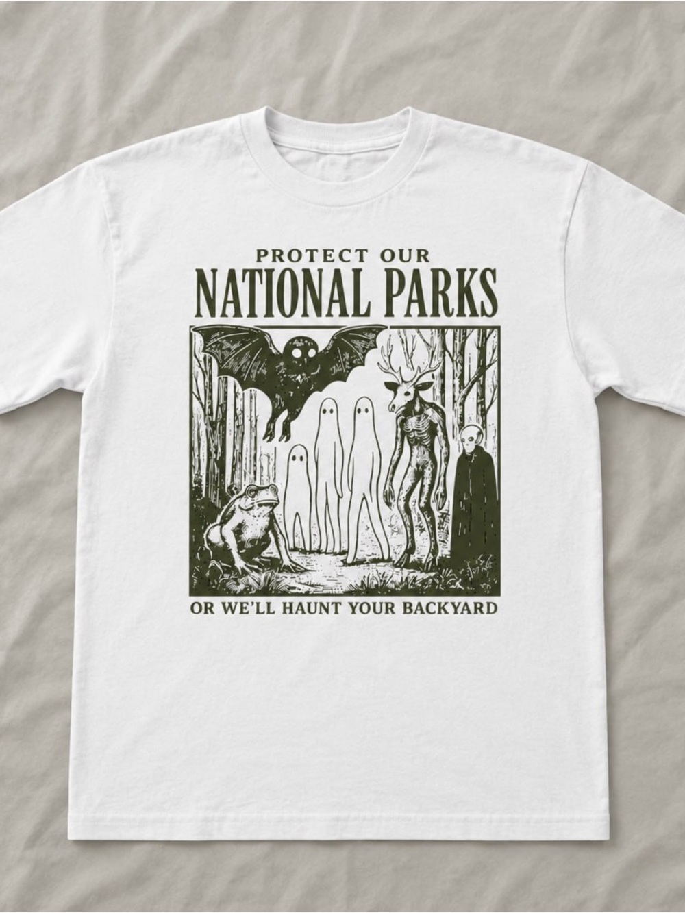 Protect Our National Parks White Graphic Tee